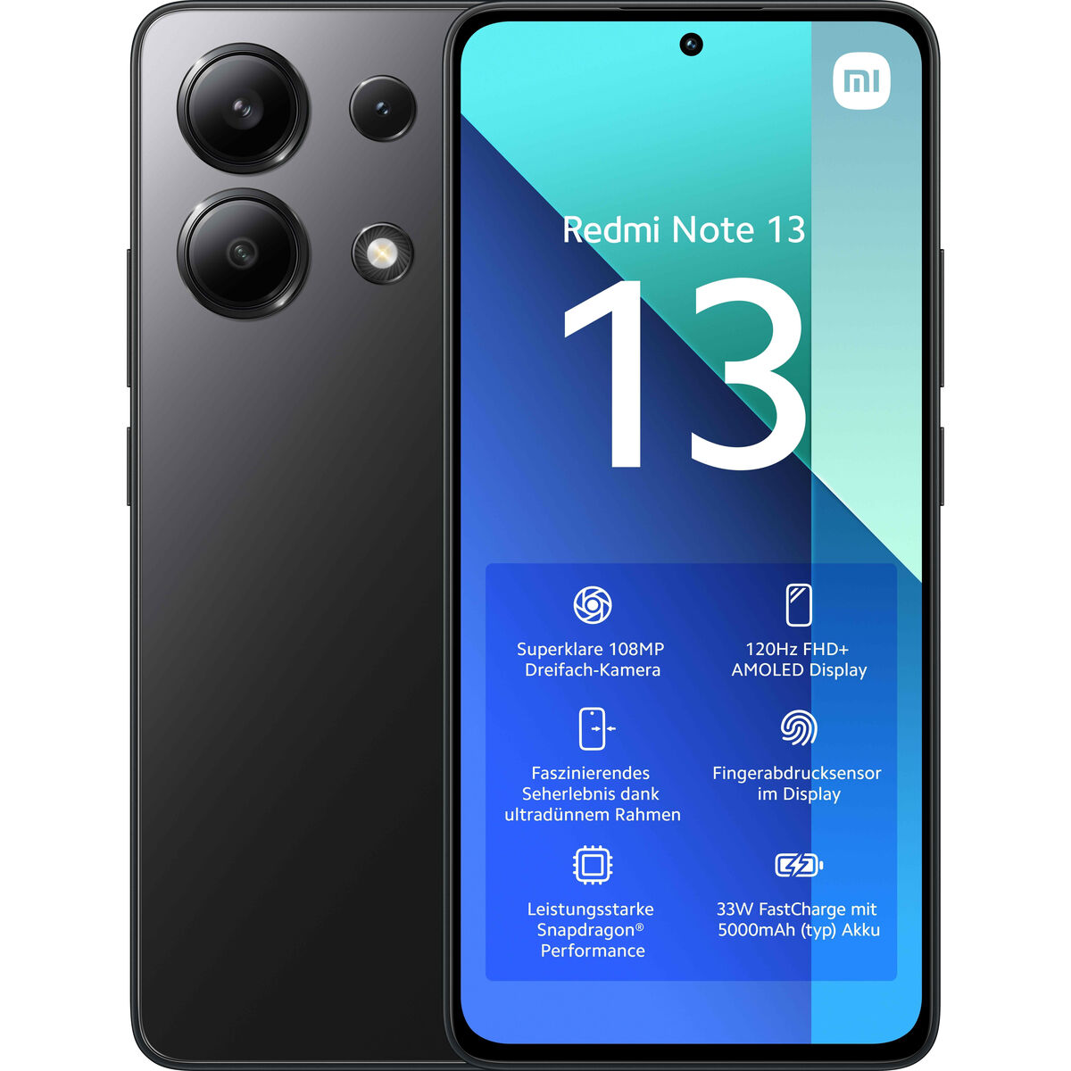 Smartphone Xiaomi Redmi Note 13 6,67" Octa Core 6 GB RAM 128 GB Sort